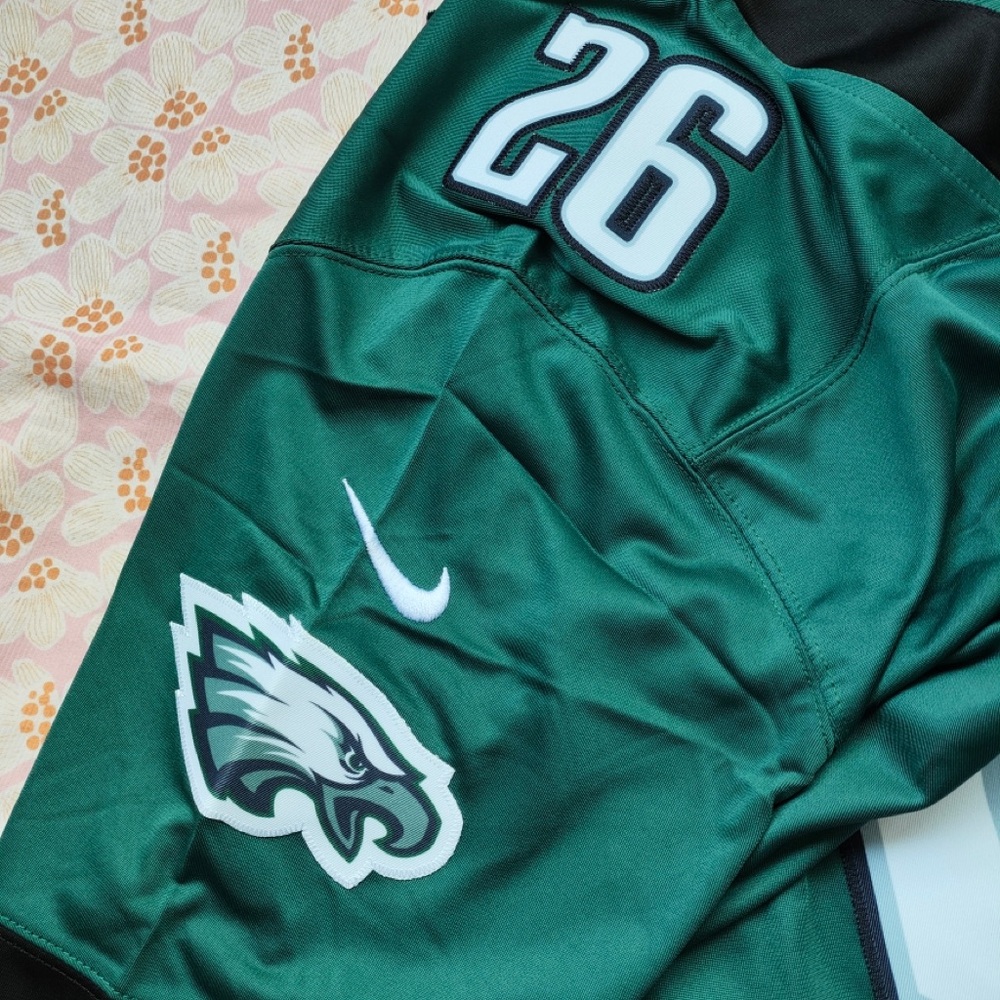 NFL Philadelphia Eagles #26 Green Football Jersey - Picture 3 of 6